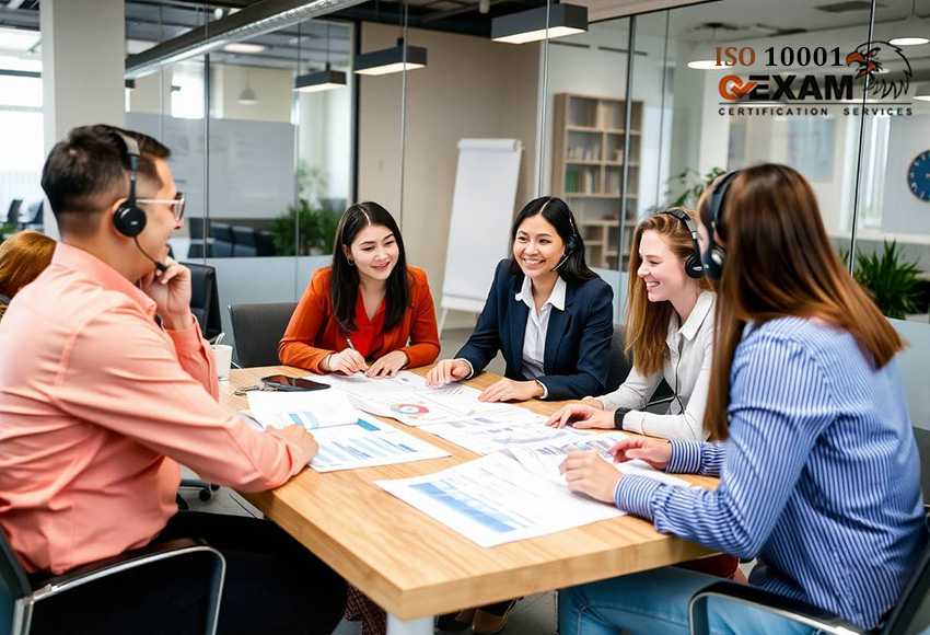 اخذ گواهینامه ISO 10001 برای مدیریت رضایت مشتریان و مشتری‌مداری با مشاوره و پشتیبانی کیو اگزم. طراحی منشور سازمانی مشتری‌مداری، آموزش کارکنان، ممیزی داخلی و صدور گواهینامه.